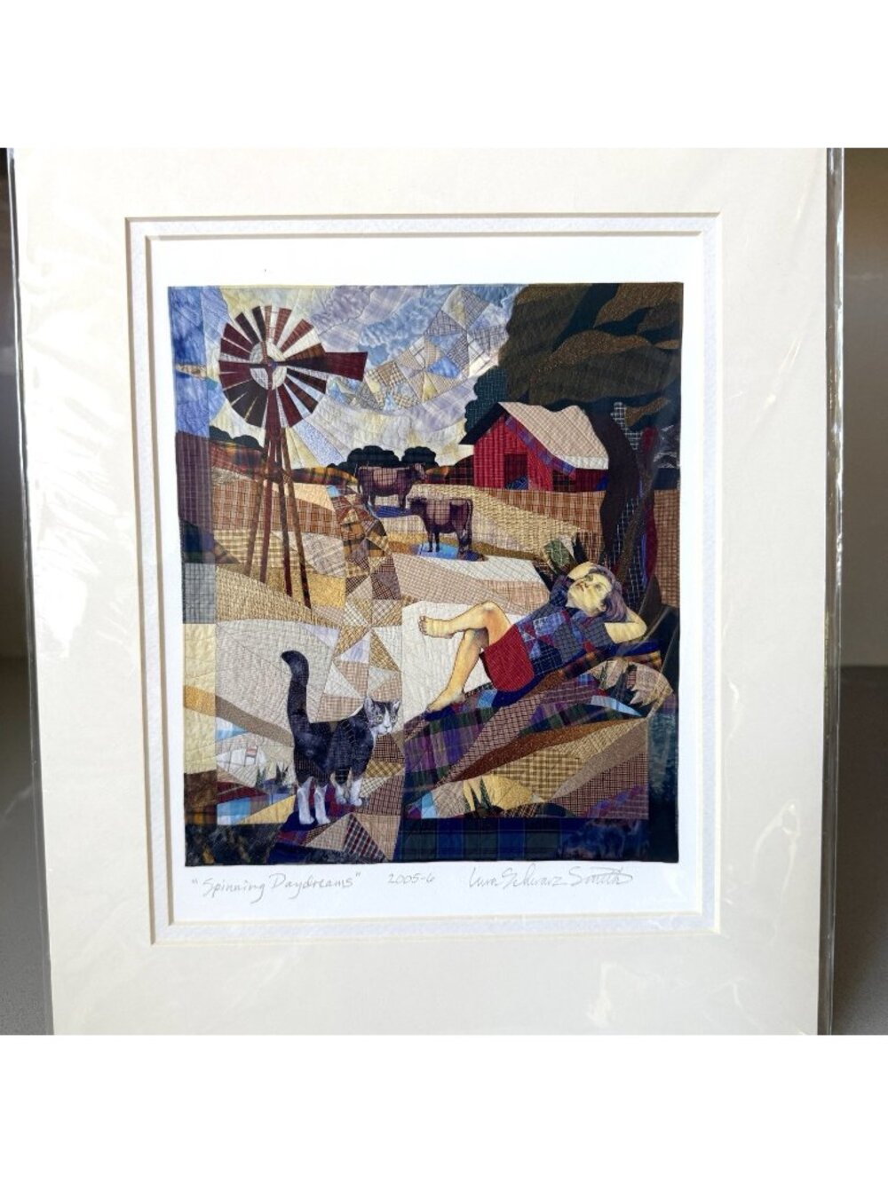 Spinning Daydreams Quilt Giclee Print Lura Schwarz Smith Hand Signed Dated NEW